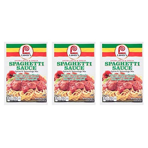 Lawrys Mix Seasoning Spaghetti Rich Thick, 1.42 Oz Pack Of 3