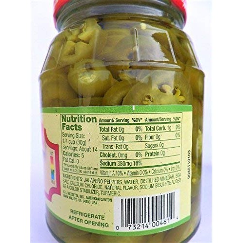 Jalapeno Peppers Deli Sliced Tamed 32 Fl Oz Pk Of 4 Kosher Spicy
