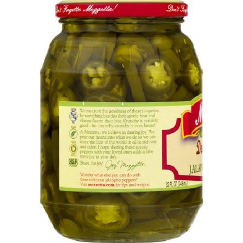 Jalapeno Peppers Deli Sliced Tamed 32 Fl Oz Pk Of 4 Kosher Spicy