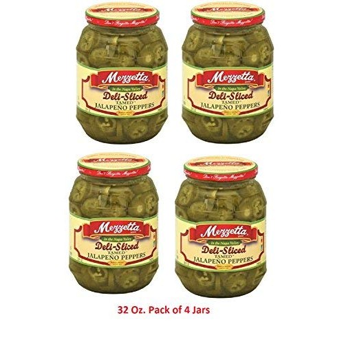 Jalapeno Peppers Deli Sliced Tamed 32 fl Oz PK of 4 Kosher