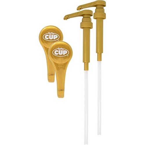 By The Cup Gold Coffee Syrup Pump For 750 Ml Bottles Pack Of 2