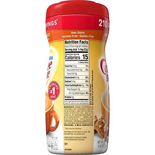 Coffee Mate French Vanilla, Hazelnut Powdered Creamer Variety, 1