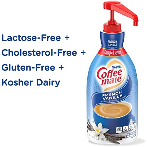 Coffee Mate French Vanilla Liquid Concentrate, 1.5 Liter Pump Bo