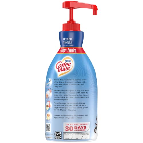 Coffee Mate French Vanilla Liquid Concentrate, 1.5 Liter Pump Bo
