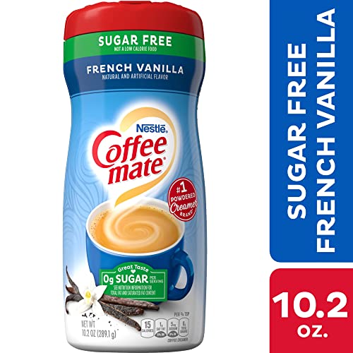 Coffee Mate French Vanilla Sugar Free Powdered Creamer, 10.2 Oz