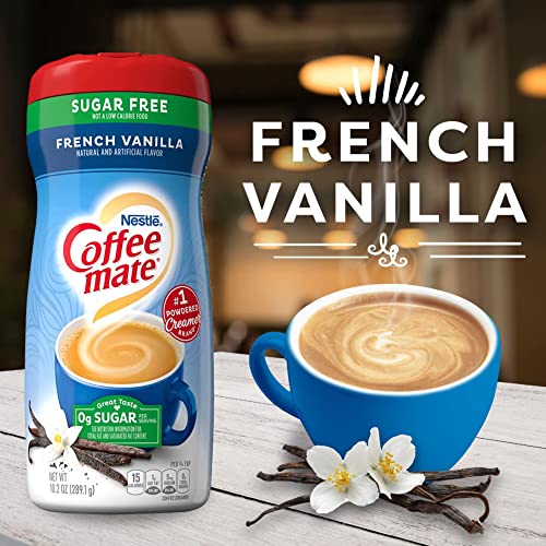 Coffee Mate French Vanilla Sugar Free Powdered Creamer, 10.2 Oz