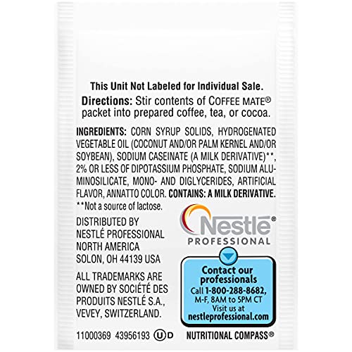 Coffee Mate Original 3 Gram Single Serve Powdered Creamer Packet