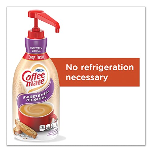 Coffee Mate Sweetened Original Liquid Concentrate, 1.5 Liter Pum