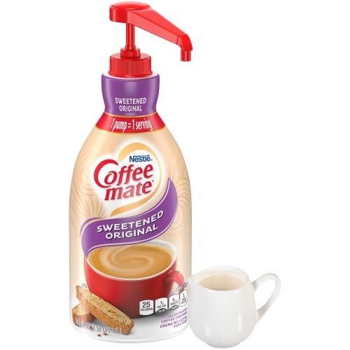 Coffee Mate Sweetened Original Liquid Concentrate, 1.5 Liter Pum