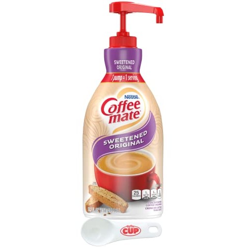 Coffee Mate Sweetened Original Liquid Concentrate, 1.5 Liter Pum