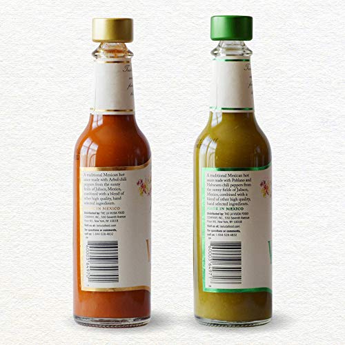 De La Viuda Hot Sauce Bundle, Original And Green Pepper, 5 Oz Bo