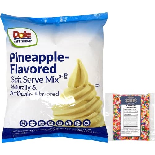 By The Cup Sprinkles And Soft Serve Ice Cream Bundle - Pineapple