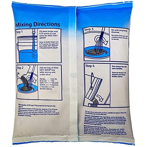 Dole Lactose-Free Soft Serve Mix 4 Flavor Variety Pack, 1 Of Eac