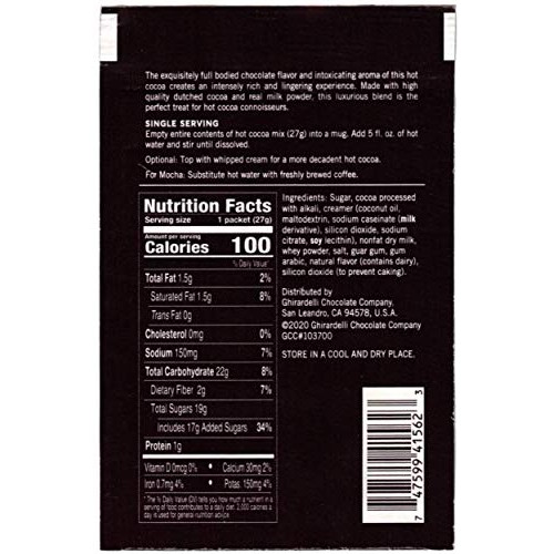 Ghirardelli Chocolate Hot Cocoa Variety, Double Chocolate 0.85 O