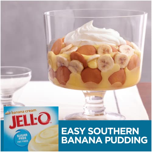 Jell-O Sugar Free Banana Cream Instant Pudding & Pie Filling Mix...