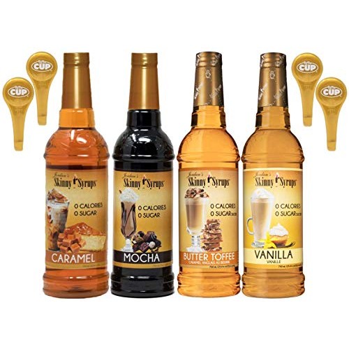 Jordans Syrups Sugar Free Caramel, Mocha, Butter Toffee, Vanill