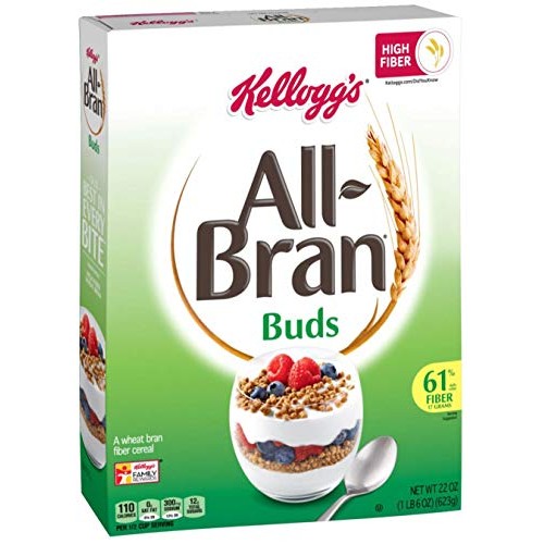 Kelloggs All-Bran Buds Cereal, 22 Ounce Box Pack Of 2 With By