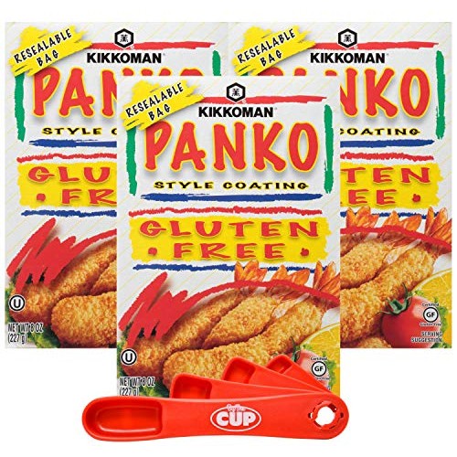 Kikkoman Panko Style Coating, Gluten-Free, 8 Ounces Pack Of 3