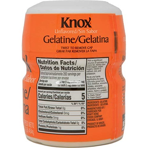 Knox Gelatine Unflavored Clear, Bulk 16 Ounce Pack Of 2 - With