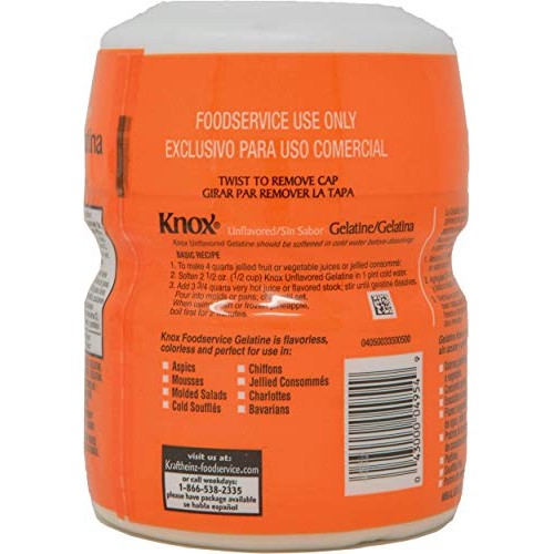 Knox Gelatine Unflavored Clear, Bulk 16 Ounce Pack Of 2 - With