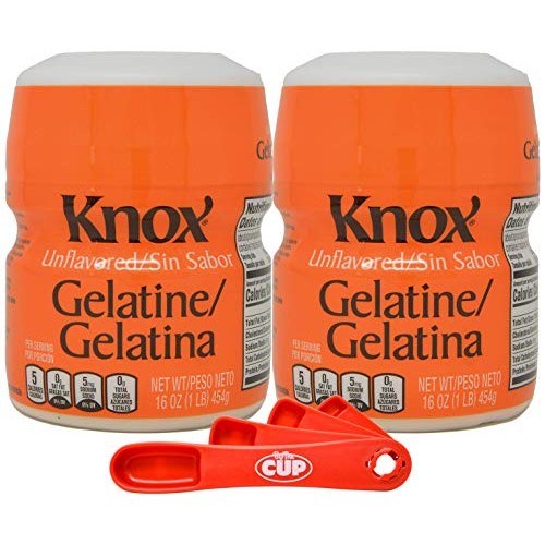 Knox Gelatine Unflavored Clear, Bulk 16 Ounce Pack Of 2 - With
