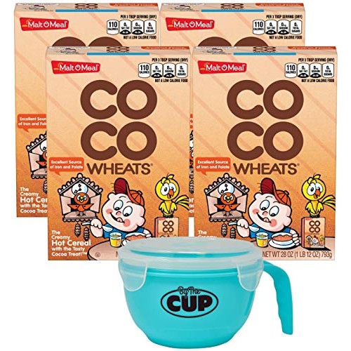 Malt O Meal Coco Wheats 28 Ounce Pack Of 4 With By The Cup Cer
