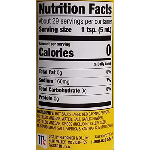 Old Bay Hot Sauce, 5 Oz Bottle Pack Of 3 With By The Cup Swive