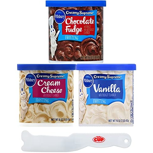 Pillsbury Creamy Supreme Frosting Variety Vanilla, Cream Cheese,