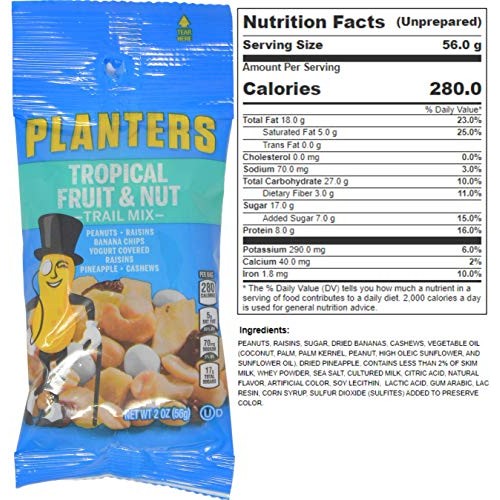 Planters Peanuts Trail Mix Individual Packs Variety, 24 - 2 Ounc