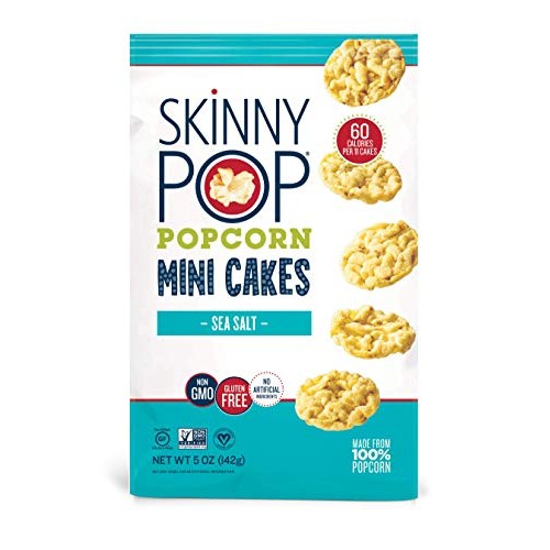 Skinnypop Mini Popcorn Cakes, Sea Salt, 5 Ounce