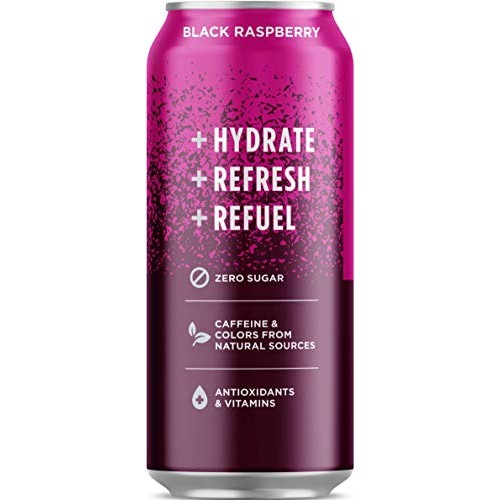 Sparkling Ice +Caffeine 16 Ounce, 4 Flavor Variety Pack Of 12 Ca