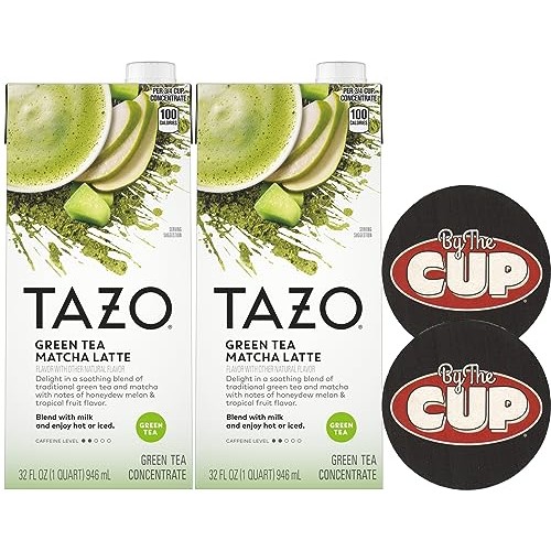 TAZO Green Tea Matcha Latte Concentrate, 32 oz Pack of 2 with ...