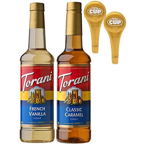 Torani French Vanilla And Classic Caramel Coffee Syrup Flavoring