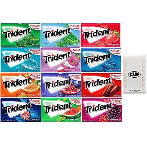 Trident Sugar Free Chewing Gum Assorted Flavors 12 Flavors - W Trident Sugar Free Chewing Gum Assorted Flavors 12 Flavors - W