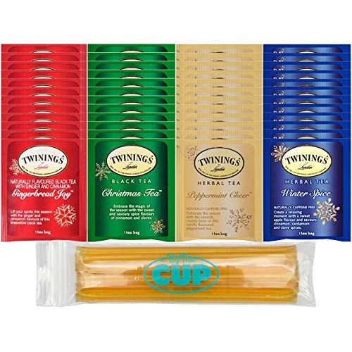 Twinings Black &Amp; Herbal Seasonal Tea Bag Collection, 4 Winter Fl