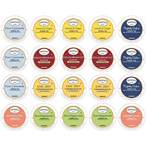 Twinings Herbal &Amp; Decaffeinated Sampler - 20 Count Assorted Keur