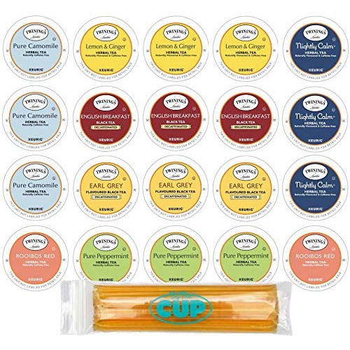 Twinings Herbal &Amp; Decaffeinated Sampler - 20 Count Assorted Keur
