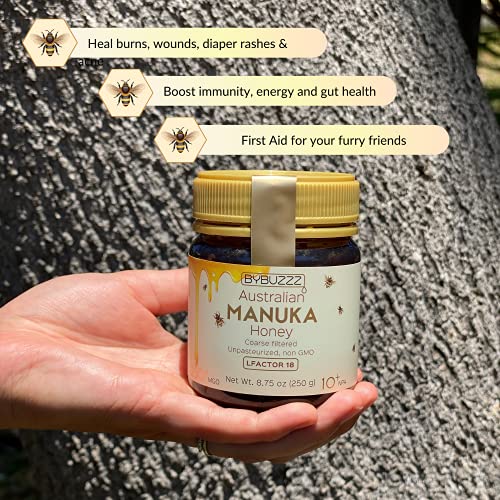 100% Raw Manuka Honey Npa 10+ Umf Mgo 250+, Non-Gmo Bioactive