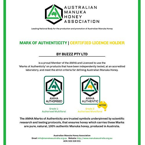 100% Raw Manuka Honey Npa 10+ Umf Mgo 250+, Non-Gmo Bioactive