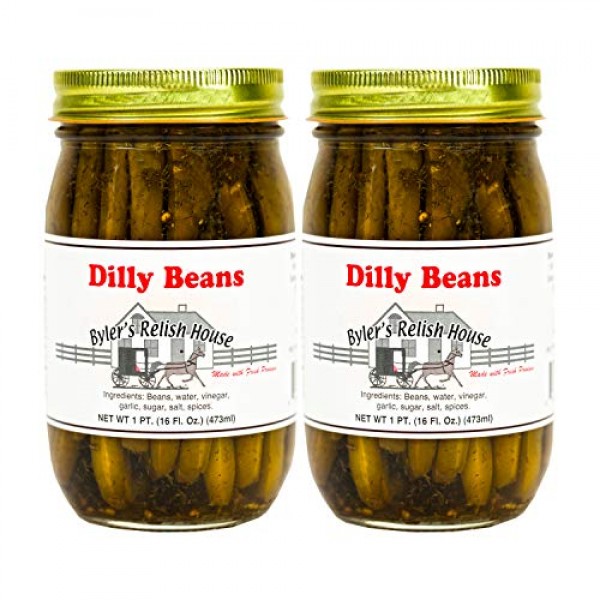 Bylers Relish House Dilly Beans 16Oz Pack Of 2