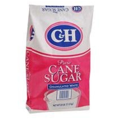 C&Amp;H Pure Cane Granulated White Sugar, 25-Pound Bags