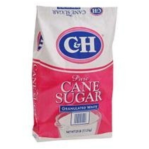 C&Amp;H Pure Cane Granulated White Sugar, 25-Pound Bags By C&Amp;H P