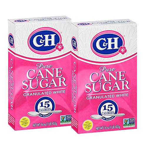 C&Amp;H Pure Cane Granulated White Sugar, 1 Lb Pack Of 2