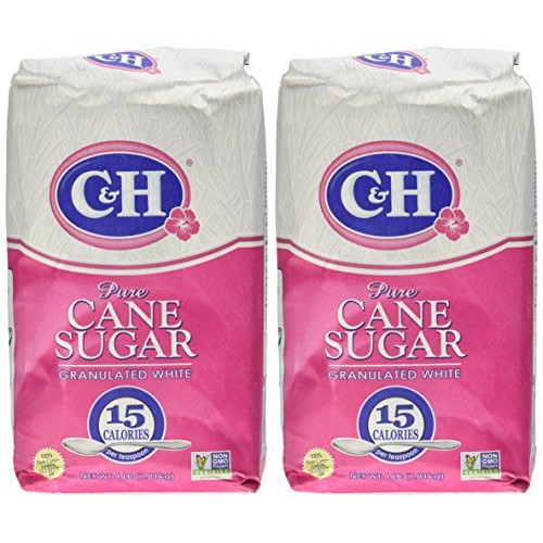 C&Amp;H, Cane Sugar, Granulated White, 4 Pound Bag Pack Of 2