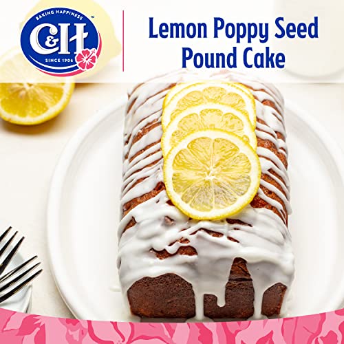 C&H Premium Pure Cane Granulated Sugar, 4 LB Bag Pack of 2