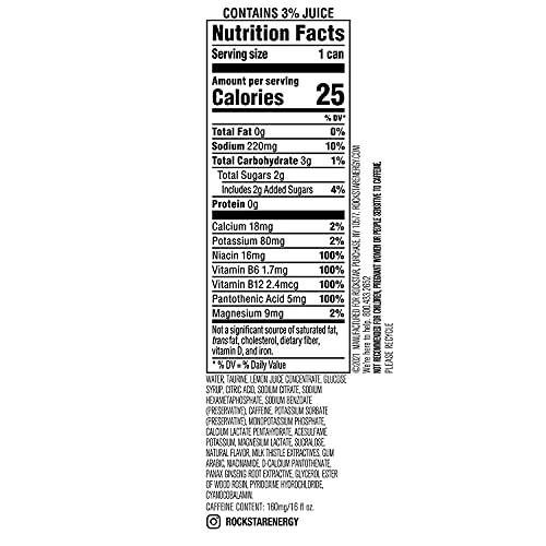 Rockstar Recovery Energy + Hydration - Variety Pack - Lemonade A