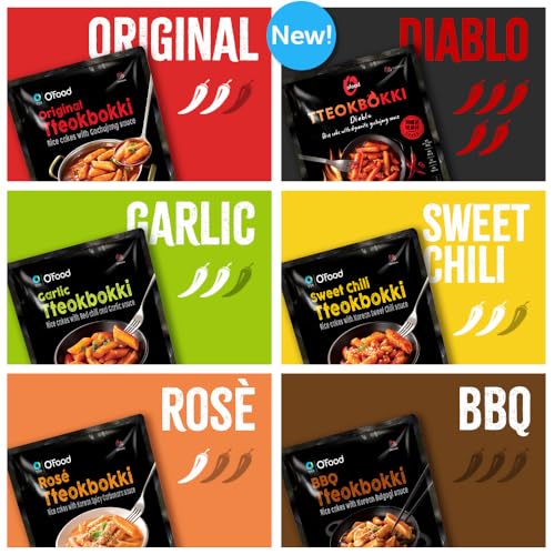 OFood Rose Spicy Carbonara Tteokbokki, Gluten-Free Korean Rice ...