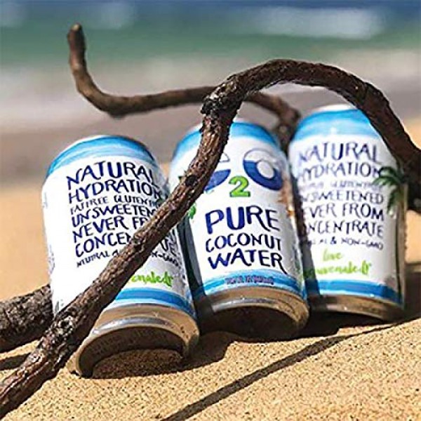 C2O Pure Coconut Water, 100% All Natural Electrolyte Drink - Hea...