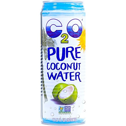 C2O Pure Coconut Water, 17.5 Fl Oz Pack Of 12