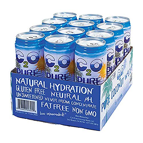 C2O Pure Coconut Water, 17.5 Fl Oz Pack Of 12